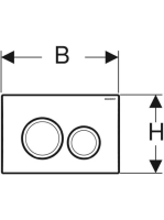 Geberit Delta20 nyomólap, alpin fehér 115.127.11.1 (115127111)