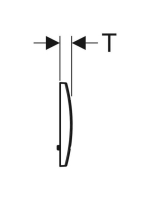 Geberit Delta30 nyomólap, alpin fehér 115.137.11.1 (115137111)