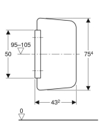 Geberit vizelde válaszfal, fehér 115.211.TD.1