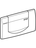 Geberit 200F működtetőlap öblítőtartályhoz, öblítés-stop működtetésű, matt króm 115.222.46.1