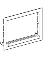Beépítő keret Geberit ONE lebegő mosdó szerviznyílásához 35x28 cm, rozsdamentes acél 115.425.FW.1