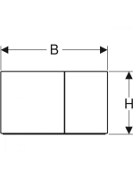 Geberit Sigma70 működtetőlap 2 mennyiséges öblítéshez, láva 115.622.JK.1