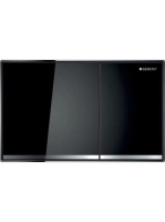 Geberit Sigma60 működtetőlap, 2 mennyiséges öblítéshez, falsíkba ágyazott, fekete/tükrös 115.640.SJ.1