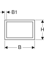 Geberit takarókeret Geberit Sigma60 működtetőlaphoz, fényes króm 115.641.21.1