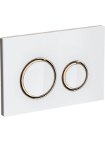 Geberit Sigma21 működtetőlap, 2 mennyiséges öblítéshez, fehér/vörösarany 115.650.SI.1 (115.650.SI.1)