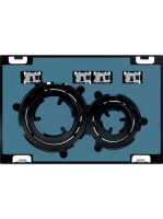 Geberit Sigma21 működtetőlap, 2 mennyiséges öblítéshez, ügyfélspecifikus/feketekróm 115.651.00.1