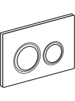 Geberit Sigma21 működtetőlap, 2 mennyiséges öblítéshez, betonszerű/feketekróm 115.651.JV.1