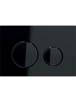 Geberit Sigma21 működtetőlap, 2 mennyiséges öblítéshez, fekete/feketekróm 115.651.SJ.1