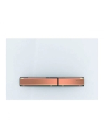 Geberit Sigma50 működtetőlap 2 mennyiséges öblítéshez, vörösarany/fehér 115.670.11.2