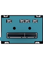 Geberit Sigma50 működtetőlap, 2 mennyiséges öblítéshez, feketekróm/ügyfélspecifikus 115.671.00.2