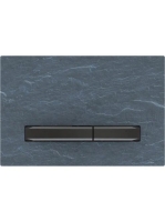 Geberit Sigma50 működtetőlap, 2 mennyiséges öblítéshez, feketekróm/mustang pala 115.671.JM.2