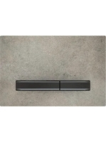 Geberit Sigma50 működtetőlap, 2 mennyiséges öblítéshez, feketekróm/betonszerű 115.671.JV.2