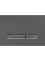 Geberit Sigma50 működtetőlap, 2 öblítésű, easy-to-clean bevonat, feketekróm/feketekróm 115.671.QD.2