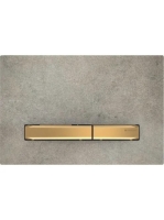 Geberit Sigma50 működtetőlap, 2 mennyiséges öblítéshez, sárgaréz/betonszerű 115.672.JV.2