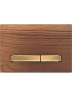 Geberit Sigma50 működtetőlap, 2 mennyiséges öblítéshez, sárgaréz/hikoridió 115.672.JX.2