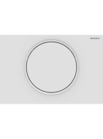 Geberit Sigma10 működtetőlap, öblítés-stop működtetésű, easy-to-clean, matt fehér/fehér 115.758.01.5