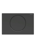 Geberit Sigma10 működtetőlap, öblítés-stop működtetésű, easy-to-clean, matt fekete/fekete 115.758.16.5