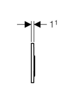 Geberit Sigma10 nyomólap fényes króm/matt króm/fényes króm 115758kh5 (115.758.KH.5)