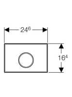Geberit Sigma10 nyomólap fehér/aranyozott/fehér 115758kk5 (115.758.KK.5)