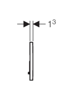 Geberit Sigma01 nyomólap nemessárgaréz 115770DT5 (115.770.DT.5)
