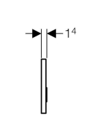 Geberit Sigma50 nyomólap, 2 mennyiséges öblítéshez, egyedi betéttel ellátható 115788001 (115.788.00.1)