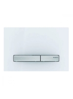 Geberit Sigma50 működtetőlap 2 mennyiséges öblítéshez, króm/fehér 115.788.11.2