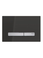 Geberit Sigma50 működtetőlap 2 mennyiséges öblítéshez, króm/fekete 115.788.DW.2