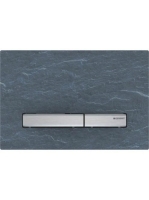 Geberit Sigma50 működtetőlap, 2 mennyiséges öblítéshez, króm/mustang pala 115.788.JM.2