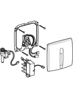 Geberit Basic vizeldevezérlés elektronikus működtetéssel, hálózati üzem, műanyag takarólap, fehér 115.817.11.5