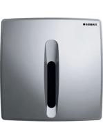 Geberit Basic vizeldevezérlés elektronikus működtetéssel, elemes működtetés, matt króm 115.818.46.5