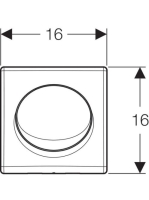 Geberit Basic pneumatikus vizelde vezérlés, fehér 115820115 (115.820.11.5)