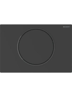 Geberit Sigma10 rádiófrekvenciás működtetőlap 1 mennyiséges öblítéshez, matt fekete 115.867.16.6