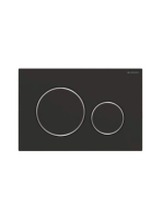 Geberit Sigma20 nyomólap, 2 mennyiséges öblítéshez, matt fekete/fényes króm 115.882.14.1