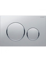 Geberit Sigma20 működtetőlap 2 mennyiséges öblítéshez, matt króm easy-to-clean bevonattal/fényes króm 115.882.JQ.1