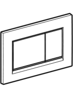 Geberit Sigma30 működtetőlap, 2 mennyiséges öblítéshez, matt fehér 115.883.01.1