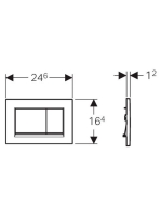 Geberit Sigma30 nyomólap fehér/matt fehér 115.883.11.1