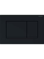 Geberit Sigma30 működtetőlap, 2 mennyiséges öblítéshez, fekete/matt fekete 115.883.DW.1