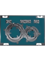 Geberit Sigma21 működtetőlap, 2 mennyiséges öblítéshez, ügyfélspecifikus/króm 115.884.00.1