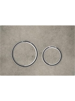 Geberit Sigma21 működtetőlap, 2 mennyiséges öblítéshez, betonszerű/króm 115.884.JV.1