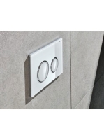 Geberit Sigma21 működtetőlap, 2 mennyiséges öblítéshez, fehér/króm 115.884.SI.1