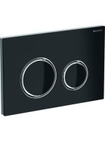 Geberit Sigma21 működtetőlap, 2 mennyiséges öblítéshez, fekete/króm 115884SJ1 (115.884.SJ.1)
