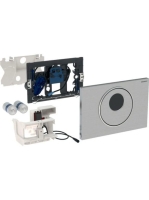 Geberit Sigma10 érintésmentes működtetőlap, elektronikus működtetéssel, elemes, 2 mennyiséges öblítés, szálcsiszolt 115.891.SN.6