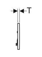 Geberit Sigma30 nyomólap aranyozott 115.893.45.1