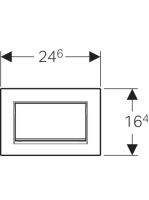 Geberit Sigma30 nyomólap króm/szálcsiszolt króm 115.893.KY.1