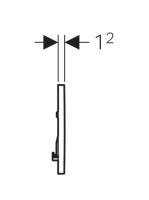 Geberit Sigma30 nyomólap króm/szálcsiszolt króm 115.893.KY.1