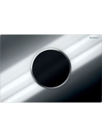 Geberit Sigma10 érintésmentes működtetőlap, elektronikus működtetéssel, elemes, 2 mennyiséges öblítés, fényes/matt króm 115.908.KH.6