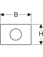 Geberit Sigma10 érintésmentes működtetőlap, elektronikus működtetéssel, elemes, 2 mennyiséges öblítés, szálcsiszolt 115.908.SN.6