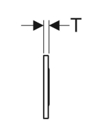 Geberit Sigma10 érintésmentes működtetőlap, elektronikus működtetéssel, elemes, 2 mennyiséges öblítés, szálcsiszolt 115.908.SN.6