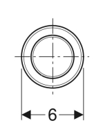 Geberit 10 típusú infravörös gomb 2 mennyiséges öblítéshez, elemes, matt fekete 115.937.14.6