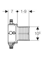 Geberit Beépítőkészlet vizelde vezérléshez 116001001 (116.001.00.1)